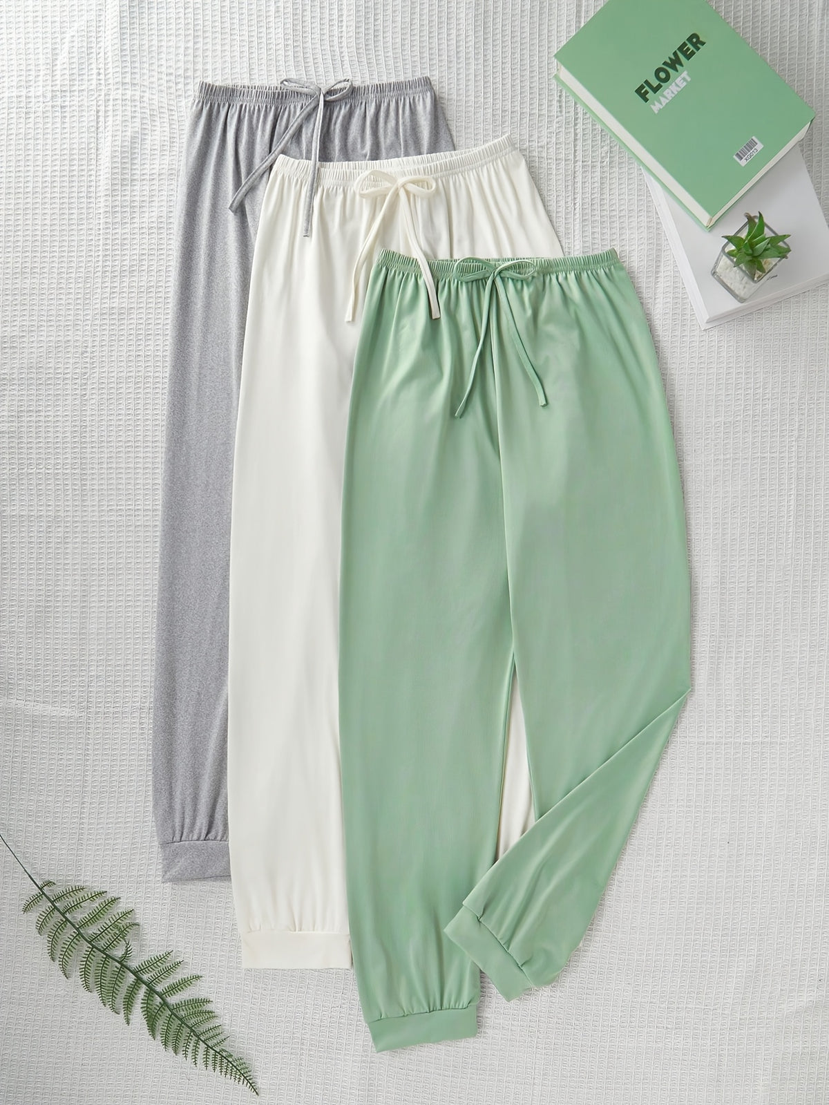 Enid Sweatpants – 3-Piece Drawstring Lounge Set for Women