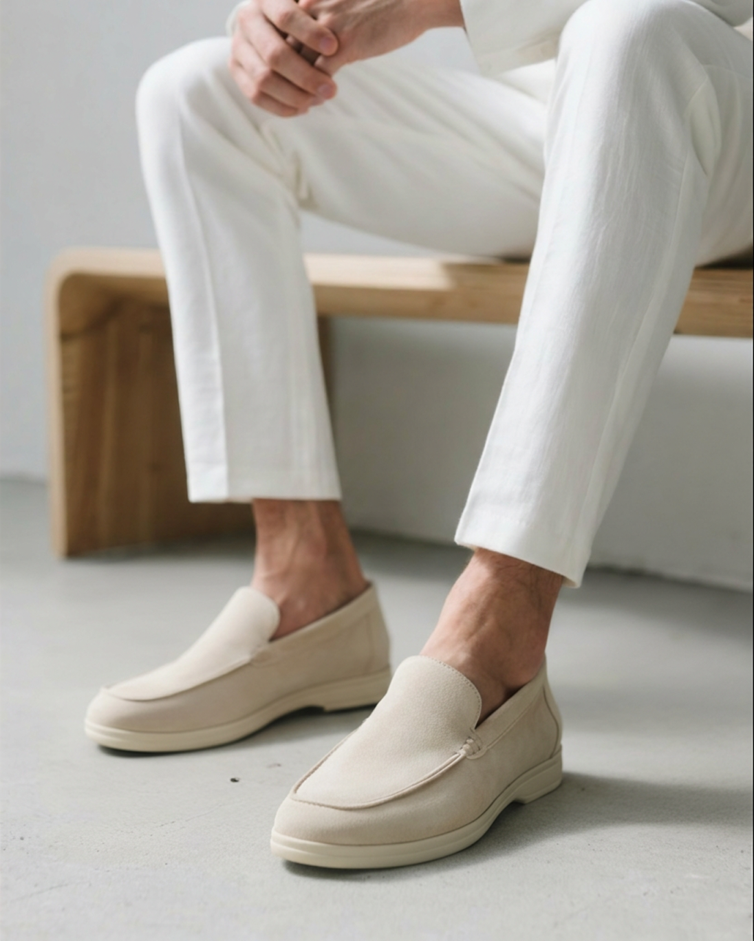 Sem | Stitched Suede Loafers for Men