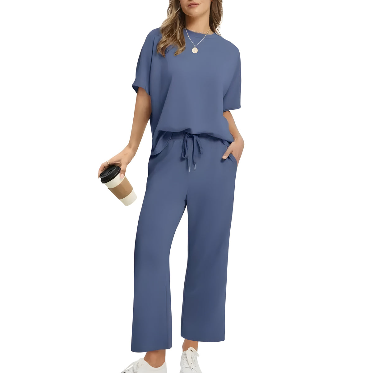 Amirah | Women's Lounge Set with Pockets, Relaxed-Fit