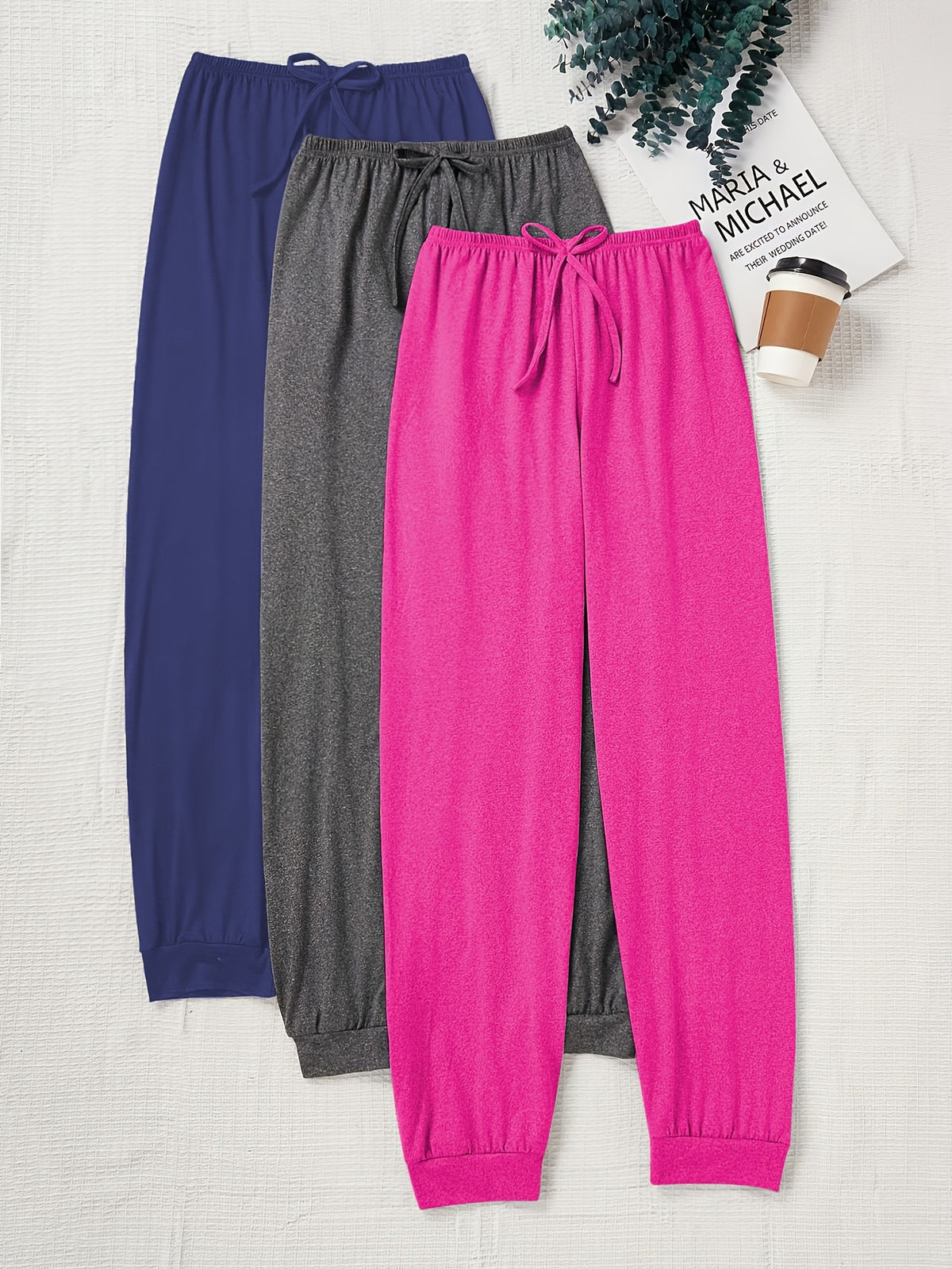 Enid Sweatpants – 3-Piece Drawstring Lounge Set for Women