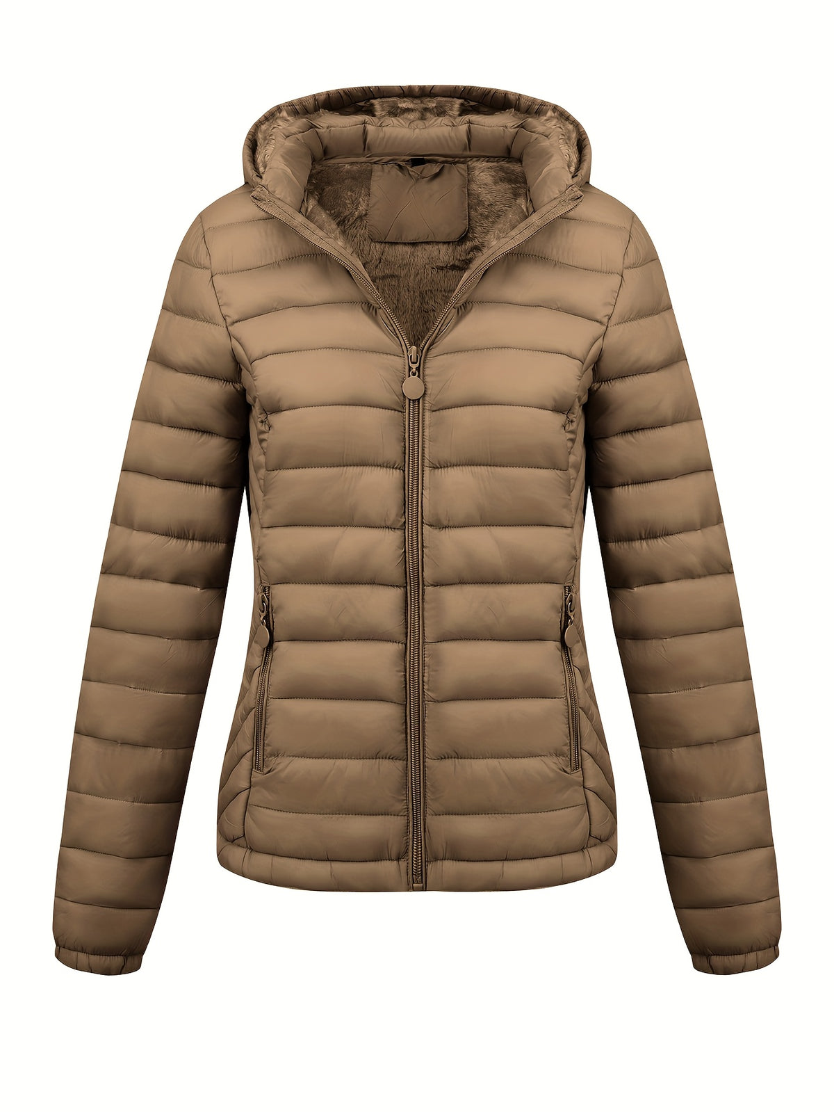 Arianne | Quilted Hooded Puffer Jacket with Pockets for Women