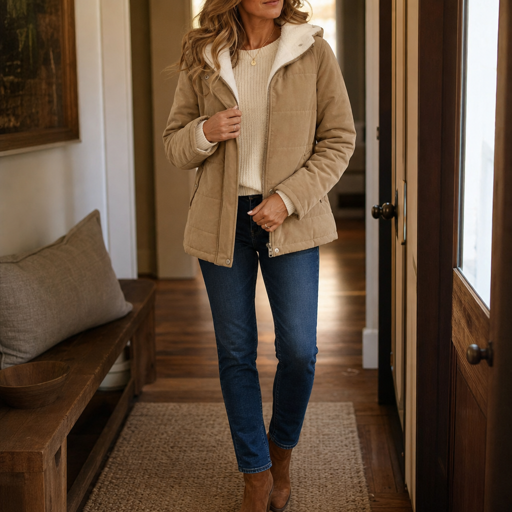 Juniper | Quilted Hooded Puffer Jacket for Women
