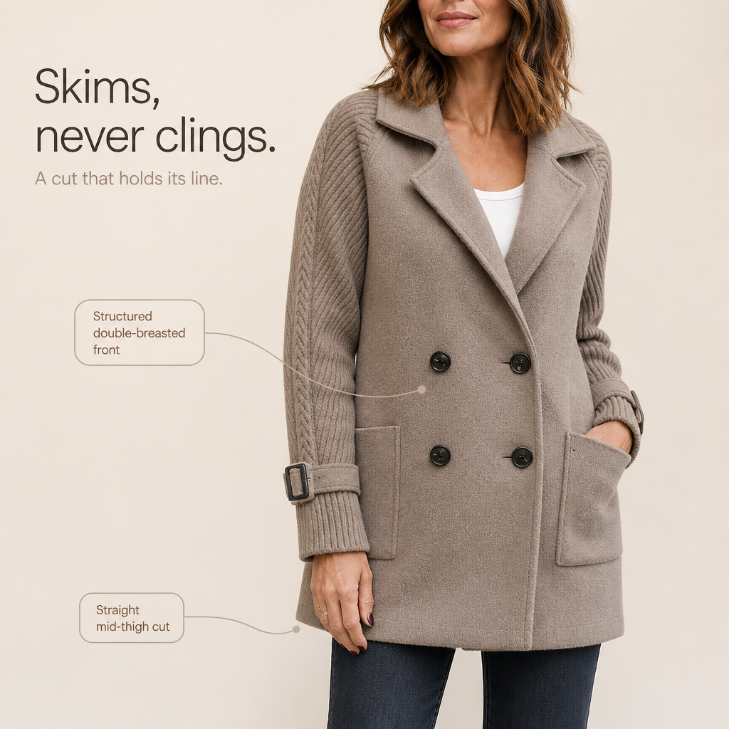 Heidi | Double-Breasted Lapel Coat for Women