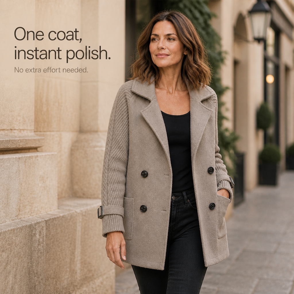 Heidi | Double-Breasted Lapel Coat for Women