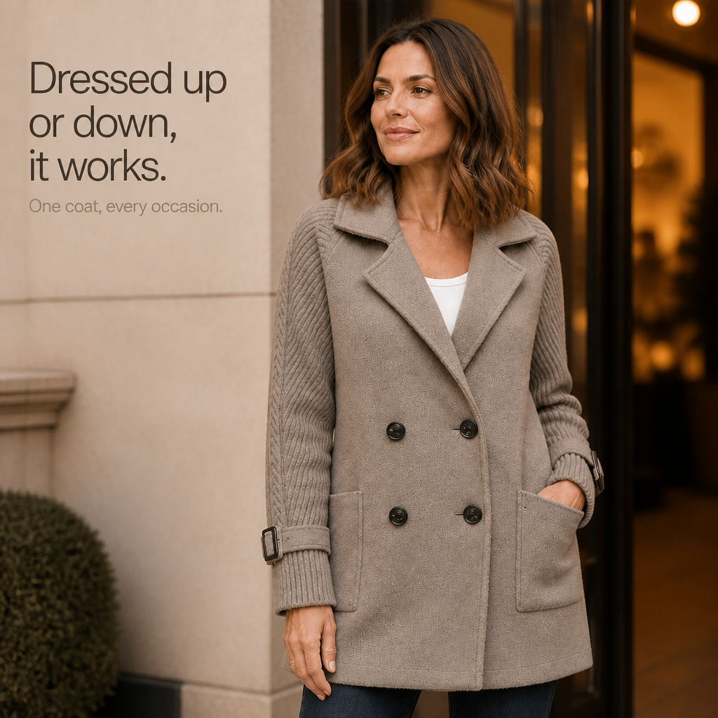 Heidi | Double-Breasted Lapel Coat for Women