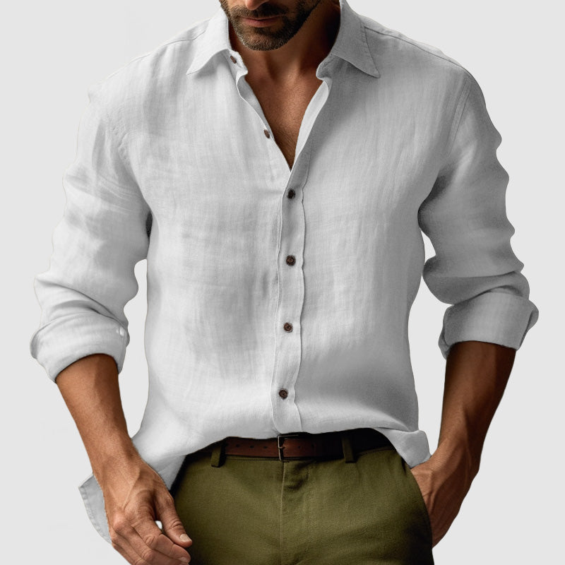 Lucas | Button-Down Collar Long Sleeve Shirt for Men