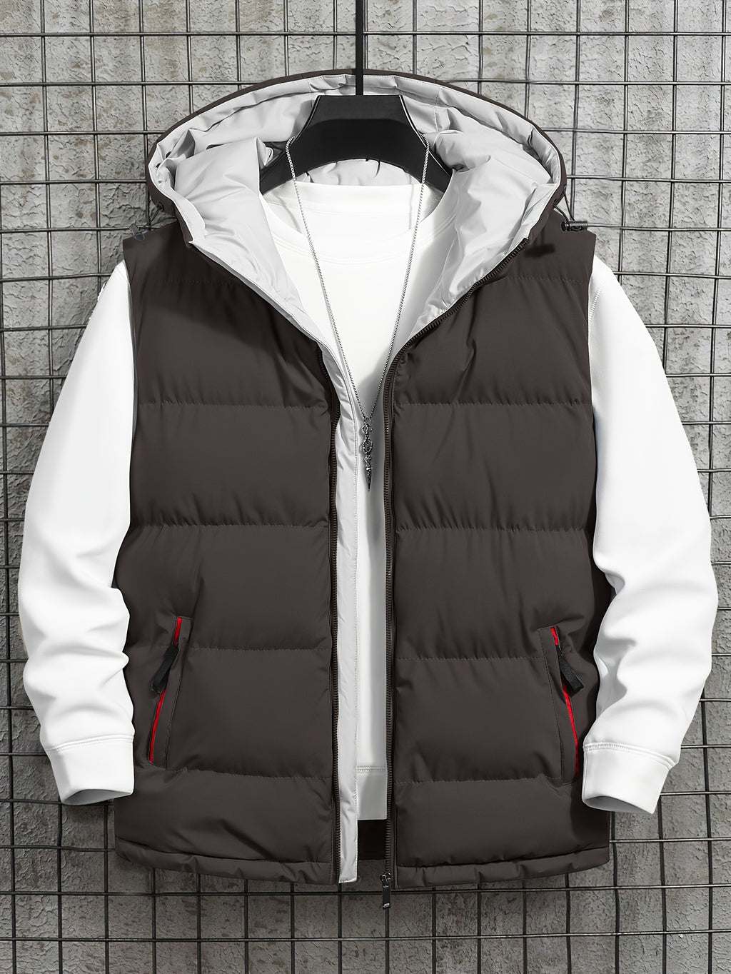 Pieter | Quilted Hooded Puffer Vest for Men
