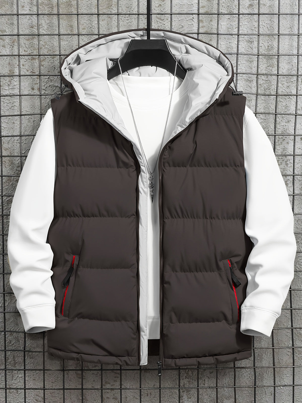 Pieter | Quilted Hooded Puffer Vest for Men