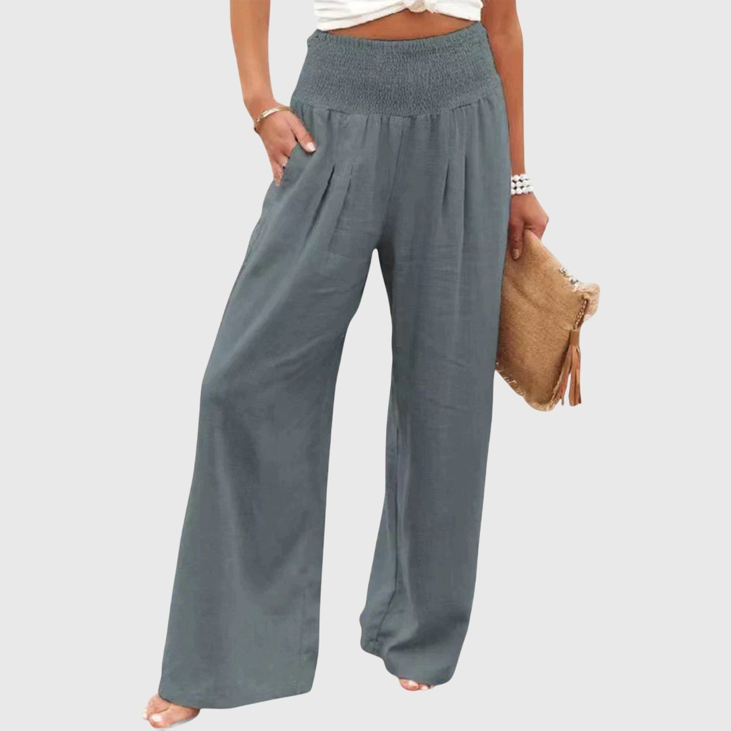 Julie | Women's Wide Leg Flowy Palazzo Pants – Elegant Everyday