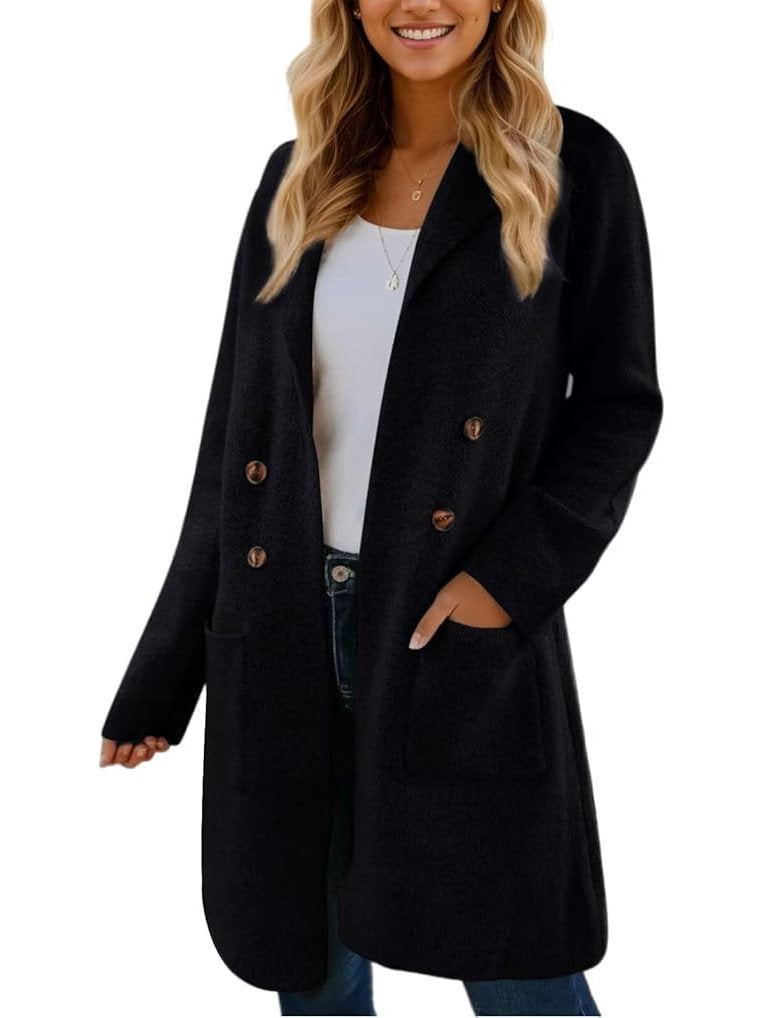 Nyssa | Longline Ribbed Cardigan with Button-Down Front for Women