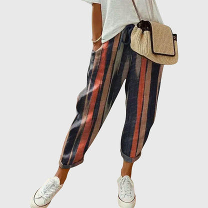 Burga | Women's Wide Leg Pants Relaxed High-Waist Casual Wear