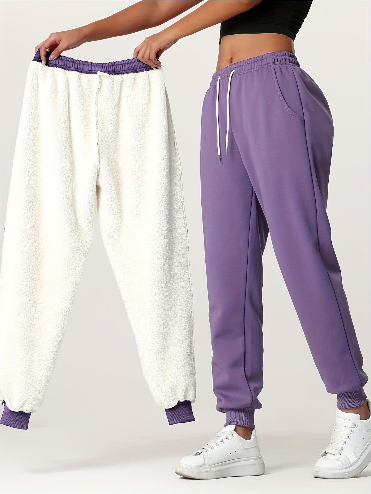 Elvira | Fleece-Lined Drawstring Sweatpants for Women