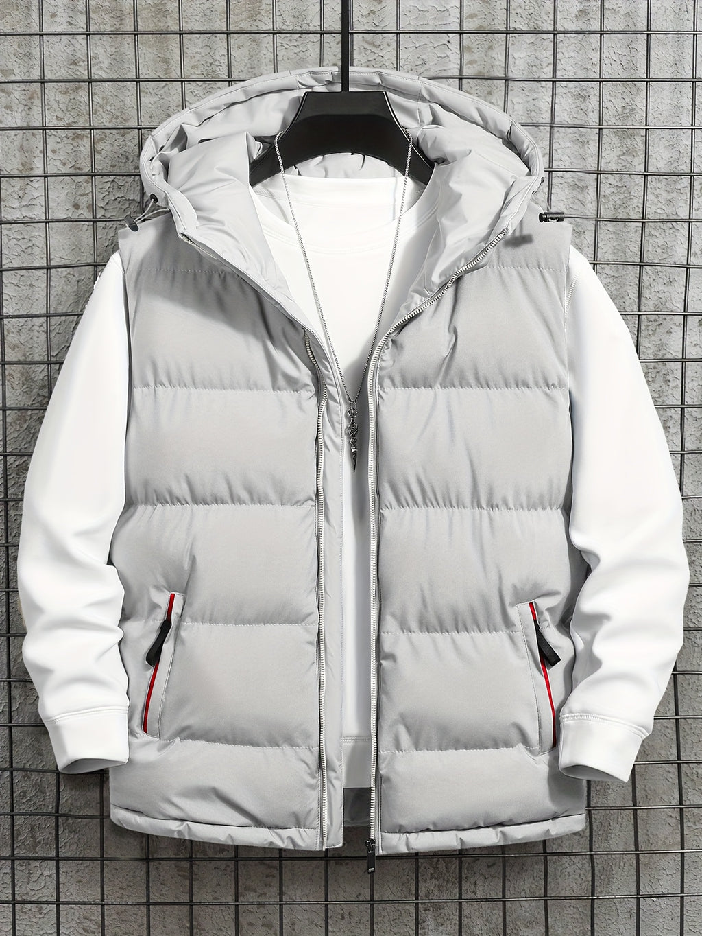 Pieter | Quilted Hooded Puffer Vest for Men