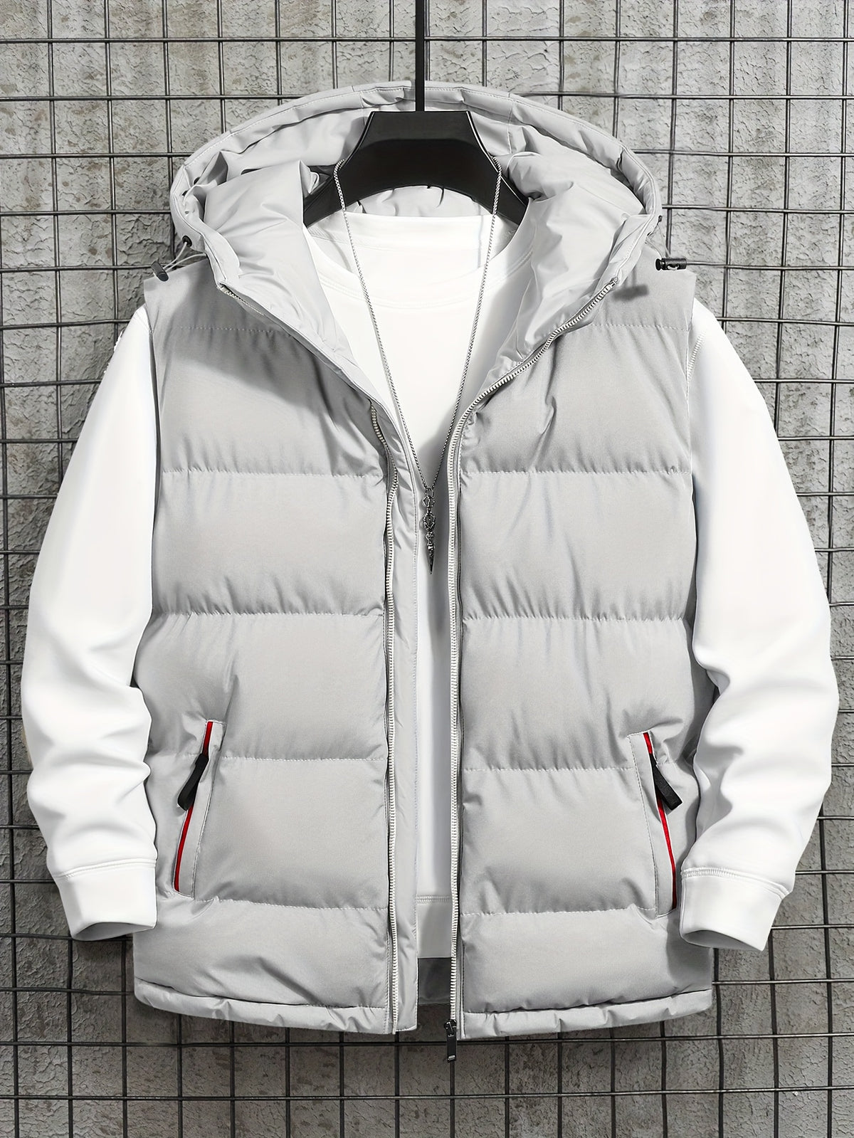 Pieter | Quilted Hooded Puffer Vest for Men