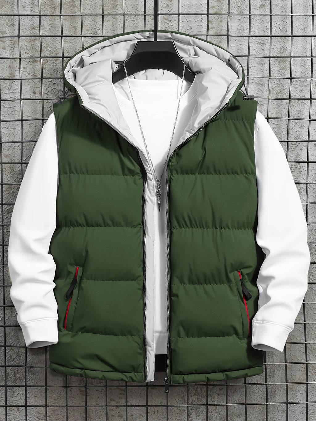 Pieter | Quilted Hooded Puffer Vest for Men