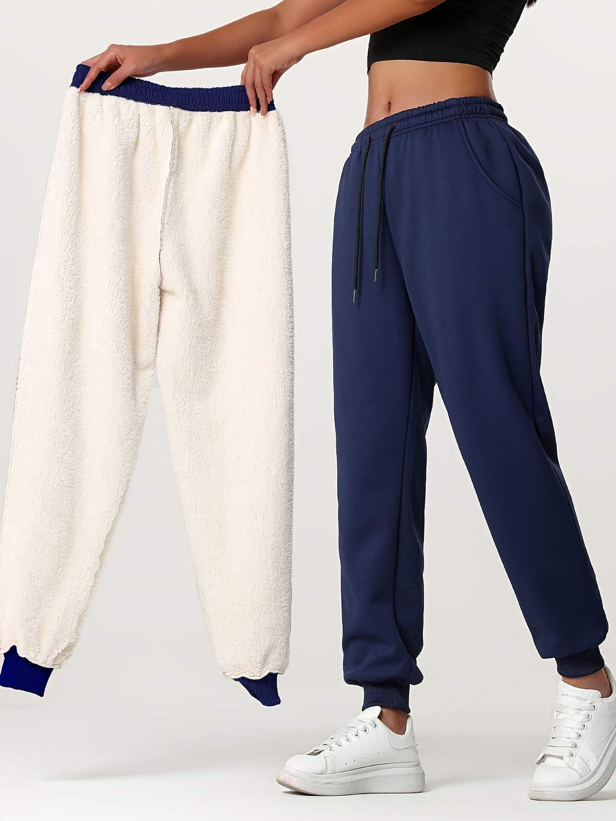 Elvira | Fleece-Lined Drawstring Sweatpants for Women
