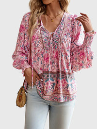 Lexi | Women's V-Neck Long Sleeve Pullover Blouse