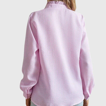 Kaitlyn | Women's Elegant V-Neck Blouse – Dressy Work Style