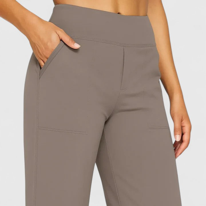 Hilary | Women's High-Waisted Wide Leg Dress Pants