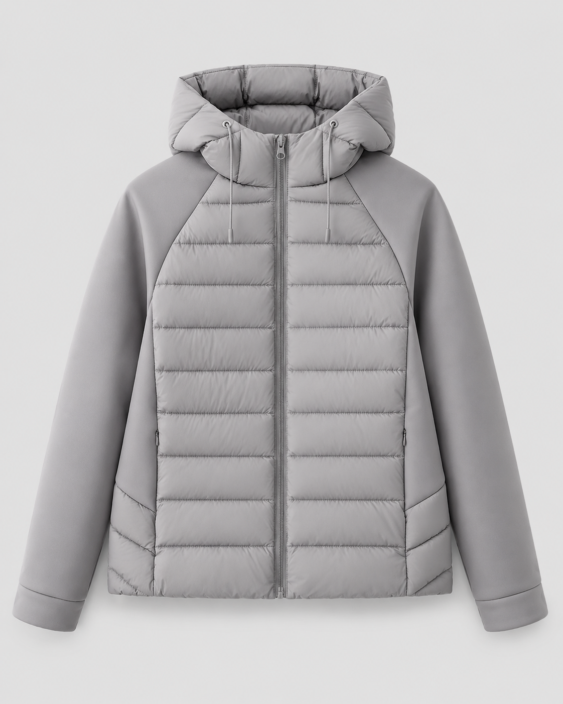 Hermina | Hooded Quilted Puffer Jacket with Zip Front for Women