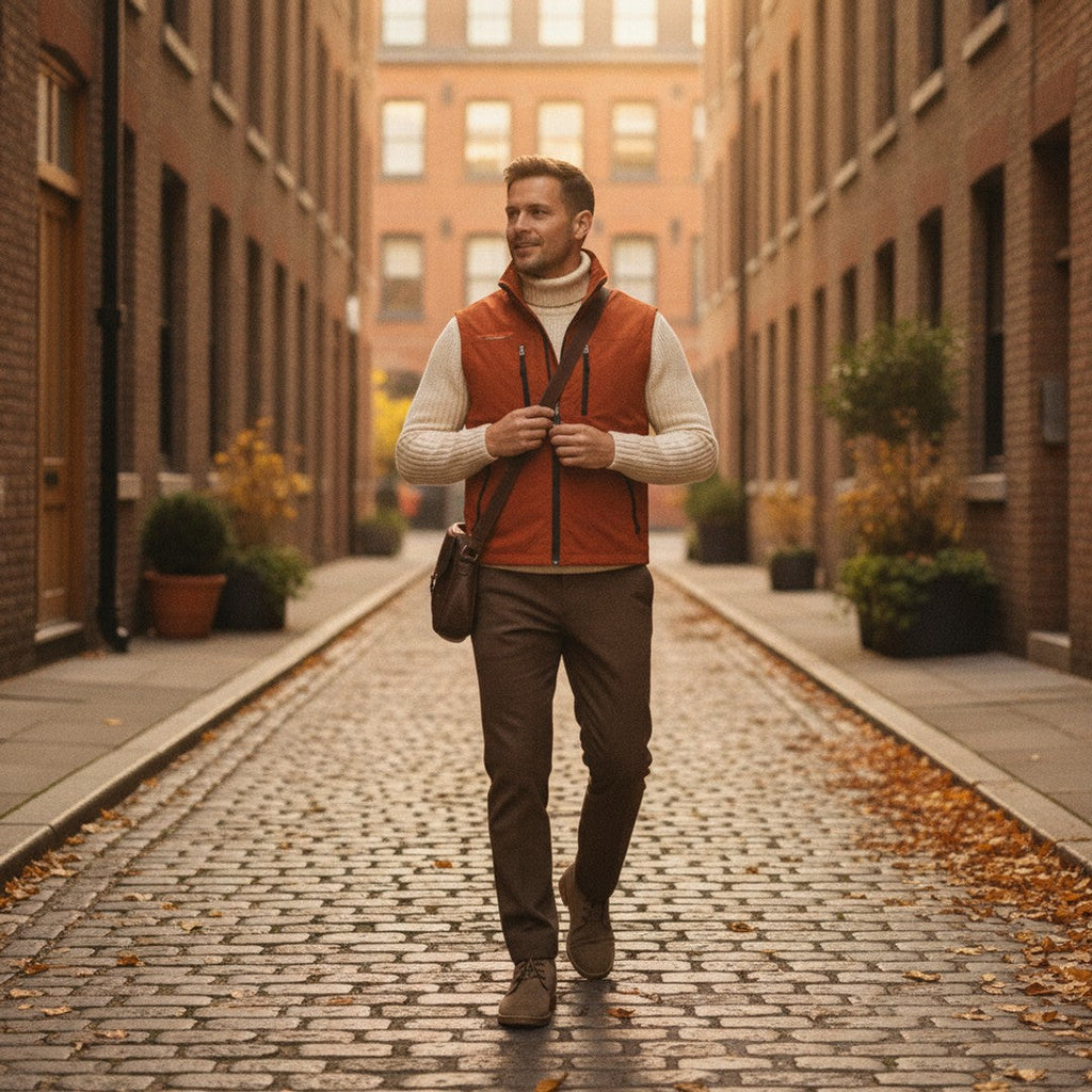 Damian | Men's Zip-Front Utility Bodywarmer with Pockets