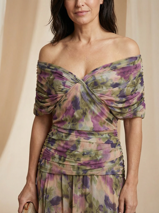 Arielle | Women's Elegant Flowy Midi Dress – Brunch to Evening