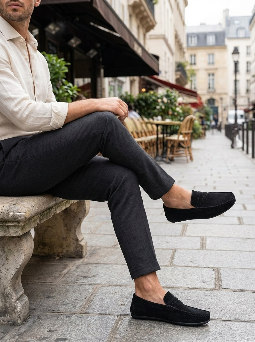Sander | Moccasin-Stitch Slip-On Loafers for Men