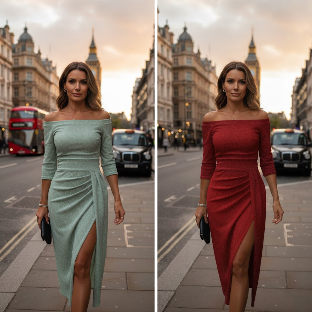 Sariel | Halter Neck Draped Maxi Dress for Women