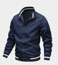 Liesbeth | Men's Bomber Jacket Relaxed-Fit Full-Zip Coat