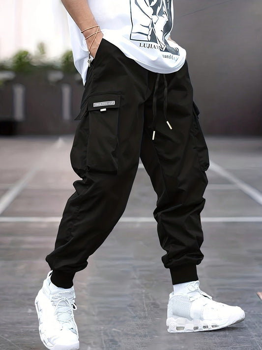 Magnus | Men's Cargo Jogger Pants Ribbed Ankle Drawstring