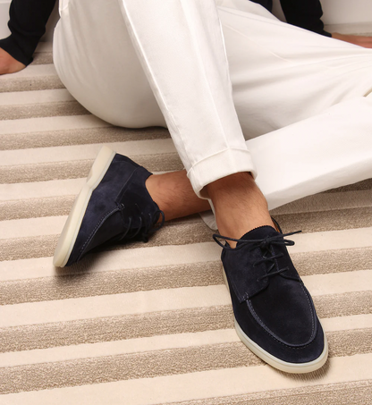Ronan | Men's Moccasin Loafers Lace-Up Soft Comfort Fit