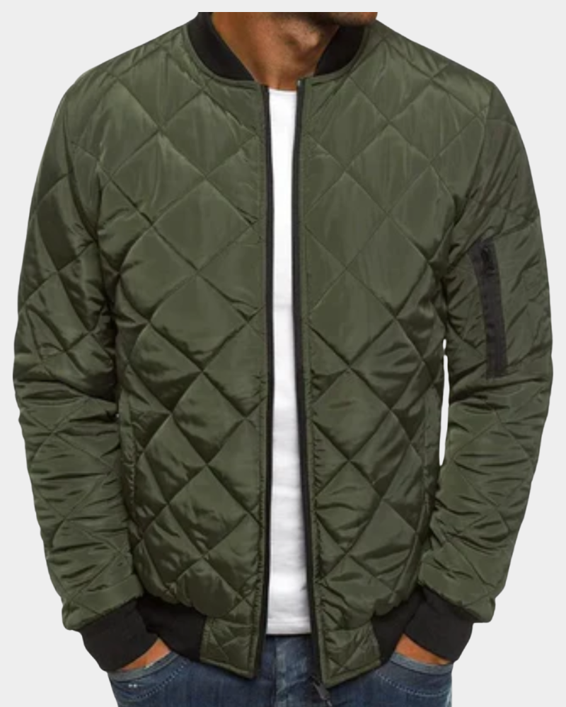 Leonie Men's Quilted Bomber Jacket - Weekend Layering Staple
