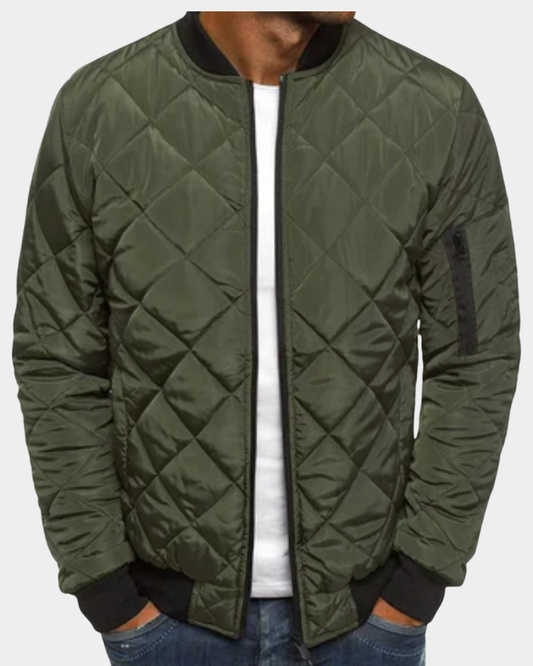 Leonie Men's Quilted Bomber Jacket - Weekend Layering Staple