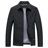Men's Zip-Front Jacket, Minimalist Lightweight Casual Outerwear