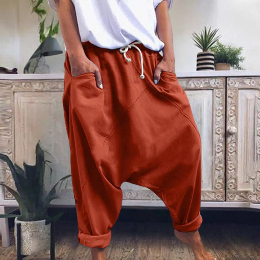 Renske | Women's Relaxed-Fit Drop-Crotch Pants – Weekend Errands