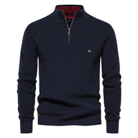 Kai | Men's Zip-Up Sweater with Ribbed Cuffs