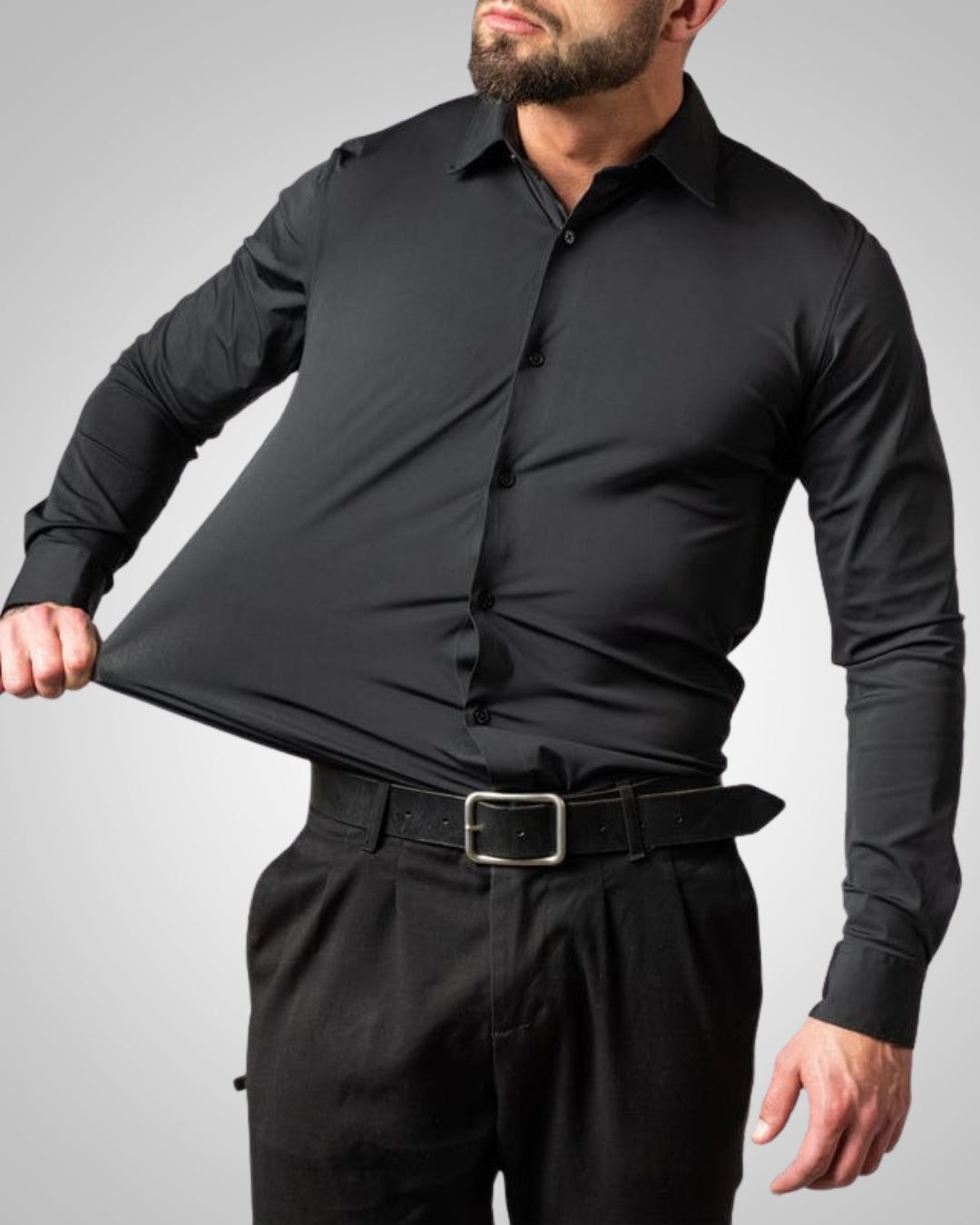 Editha | Men's Stretch Button-Front Shirt – Business Casual