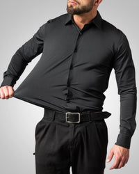 Editha | Men's Stretch Button-Front Shirt – Office Ready
