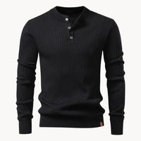 Zoé | Men's Button-Front Sweater Round Neck Everyday Layer