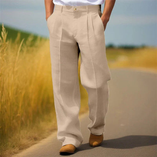 Merel | Men's Trousers Pleated Relaxed-Fit Tailored Look