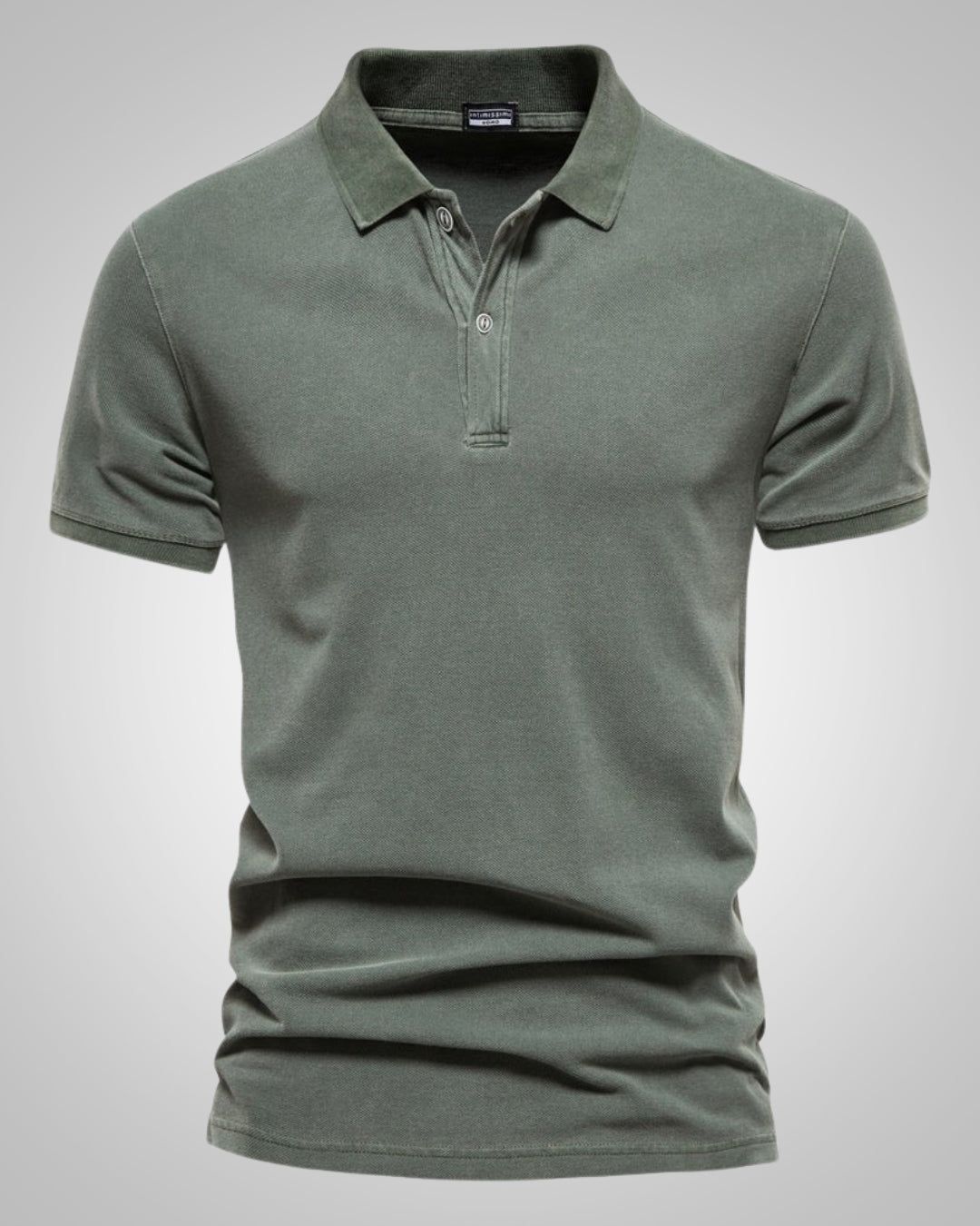 Anaïs | Men's Polo Shirt Short Sleeve Button Front Casual