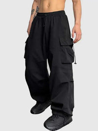 Sigrid | Men's Wide Leg Cargo Pants with Drawstrings