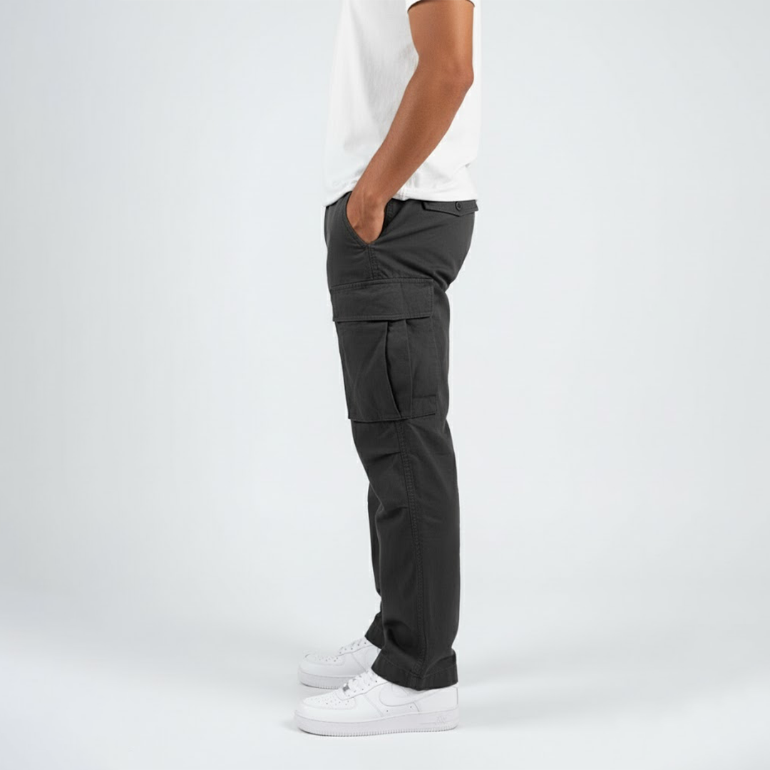 Jørn | Men's Cargo Pants Relaxed-Fit Side Pockets Streetwear