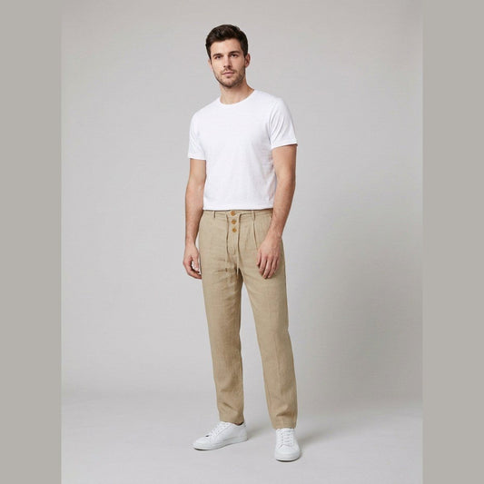 Oscar | Men's Relaxed-Fit Pants High-Waist Drawstring – Beach Vacation
