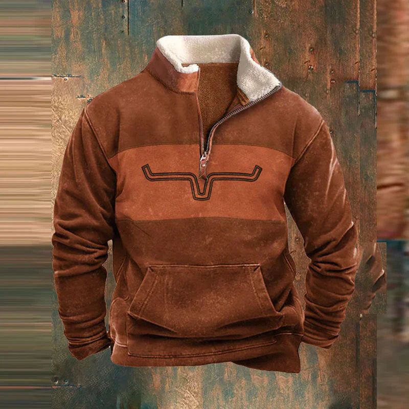 Aldrich | Men's Zip-Up Sweater Relaxed-Fit Layering Knit