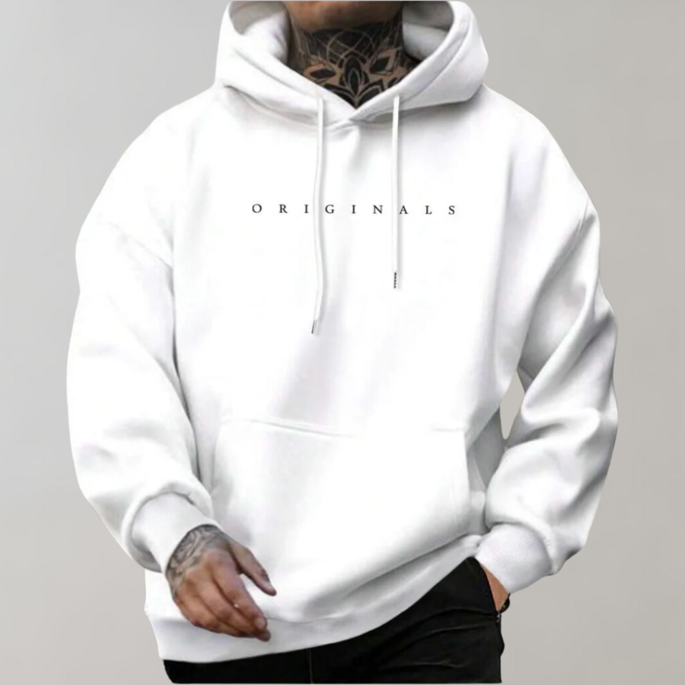 Theo | Men's Hooded Sweatshirt Relaxed-Fit Pullover – Casual Outings