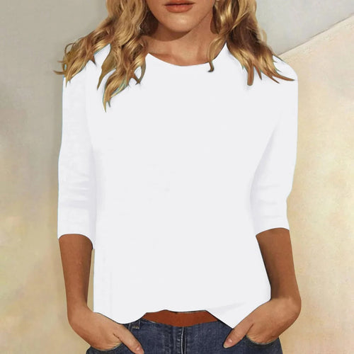 Allegra | Ribbed Crew Neck Cropped Top for Women
