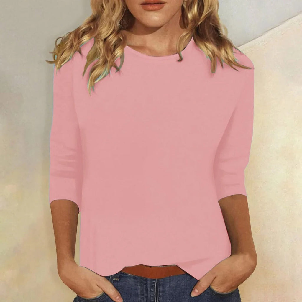 Allegra | Ribbed Crew Neck Cropped Top for Women