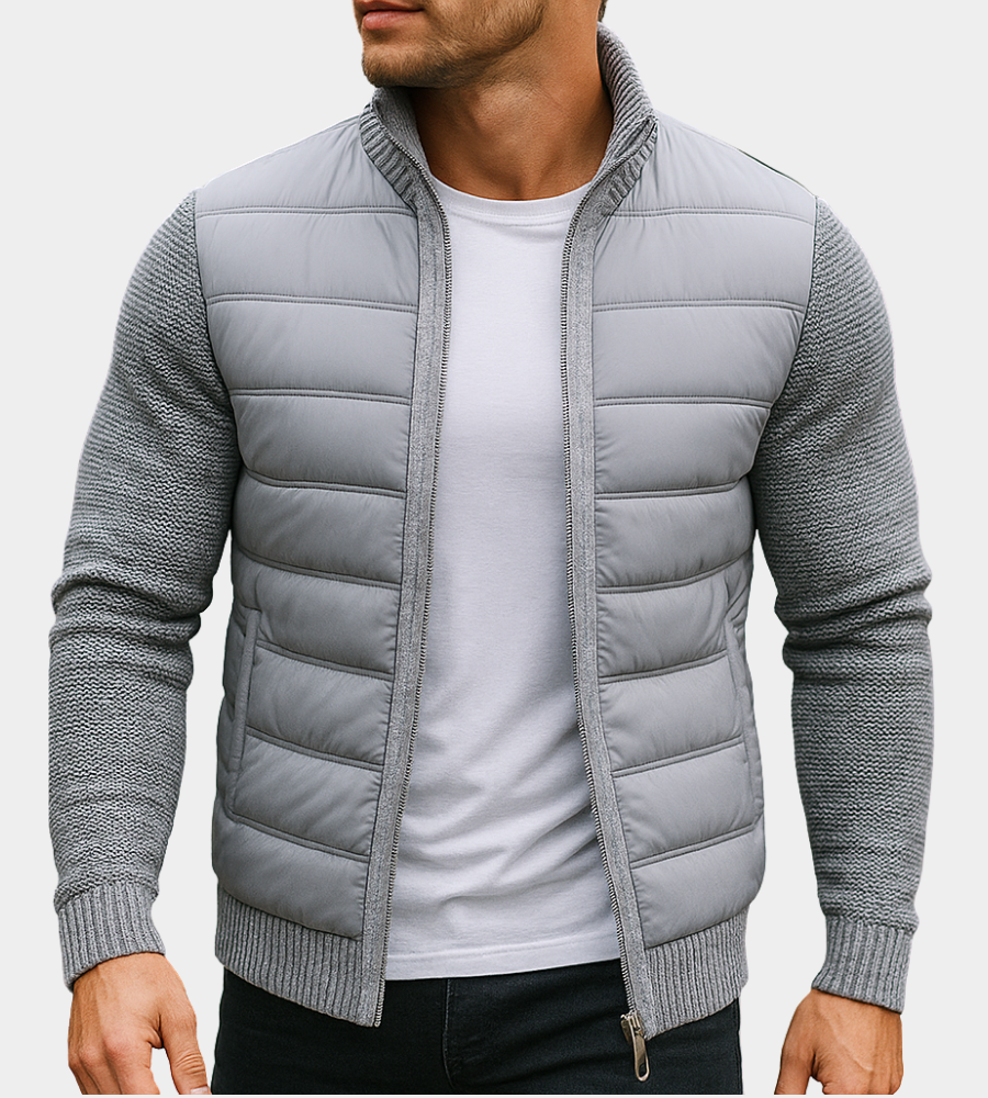 Rex | Men's Padded Jacket Relaxed-Fit Quilted Layering Coat