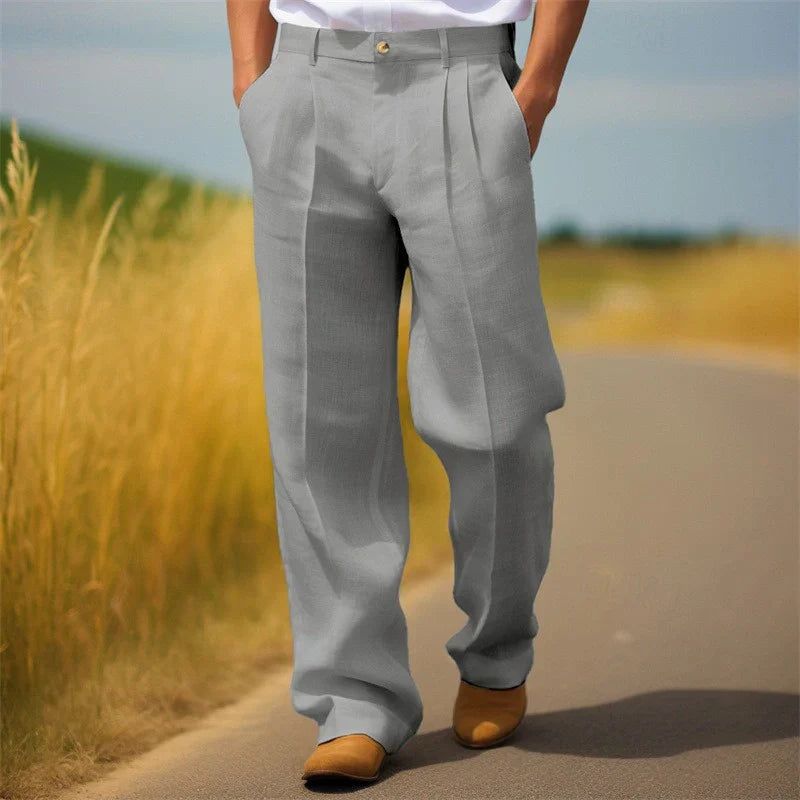 Merel | Men's Trousers Pleated Relaxed-Fit Tailored Look